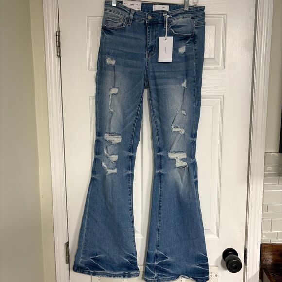 Vervet Alison Mid Rise‎ Flare Jeans Size 29 - Picture 1 of 11